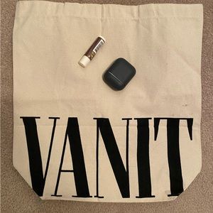 Vanity Fair canvas tote bag